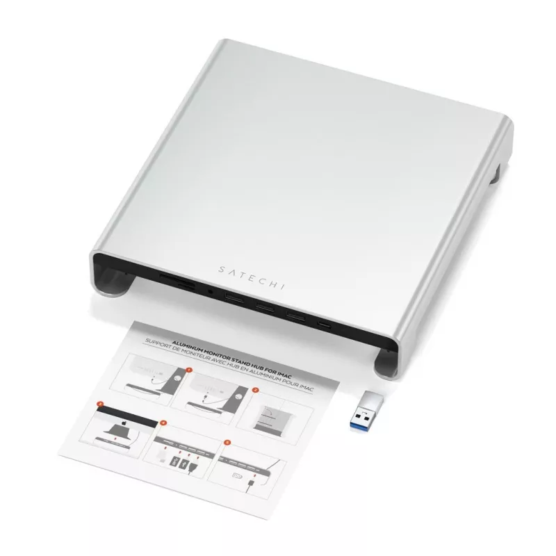 Laptop Dock Satechi ST-AMSHS USB 3.2 Gen 1 Type-C Silber