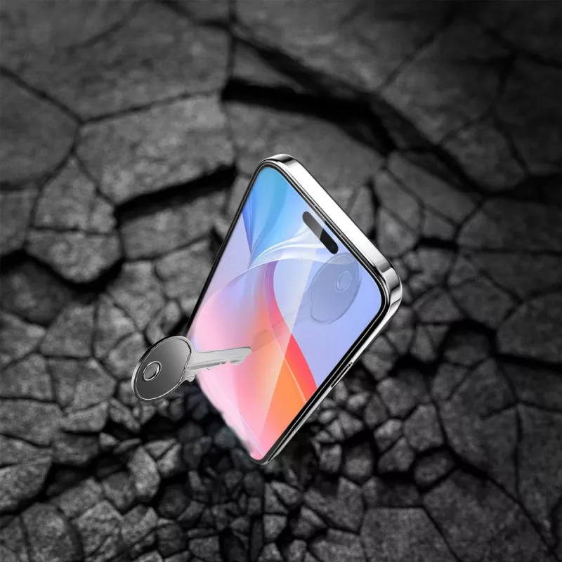 Klare Displayschutzfolie 4smarts 541200 für Apple iPhone 16 Stoßfest Schlagfest Kratzfest
