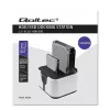 Qoltec 50309 HDD SSD 2.5 3.5 Dockingstation | SATA III | USB 3.0 | Super Speed 5 Gb/s | mit Klonfunktion