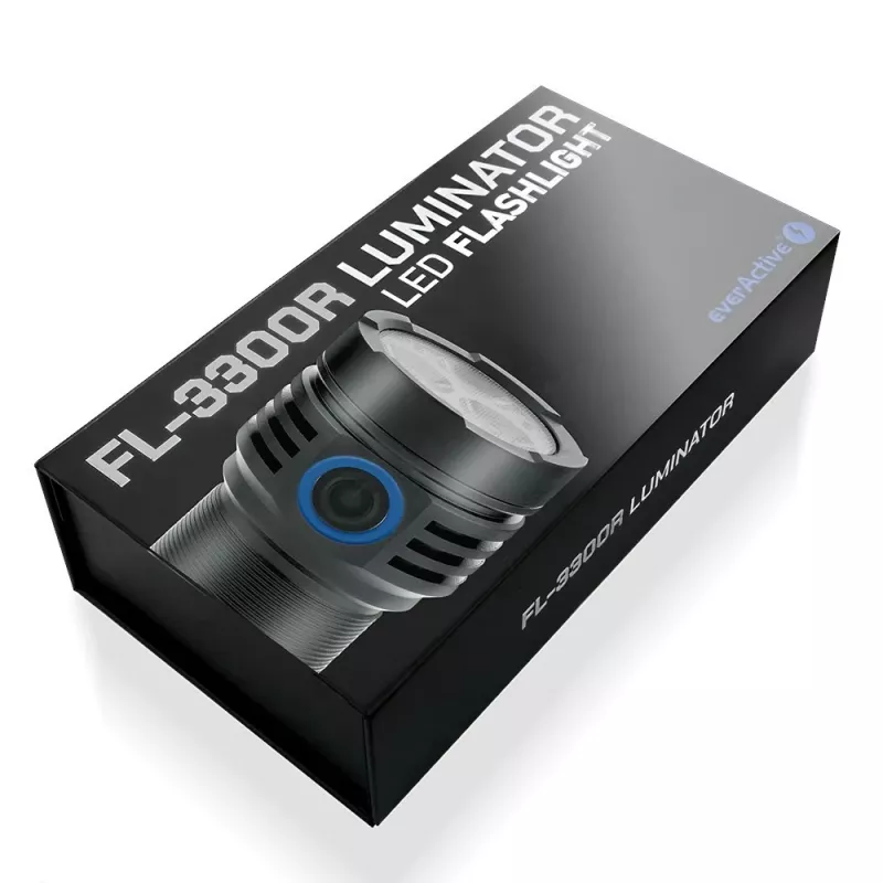 LED-Taschenlampe everActive LUMINATO R FL-3300R – 3300 Lumen, wiederaufladbar