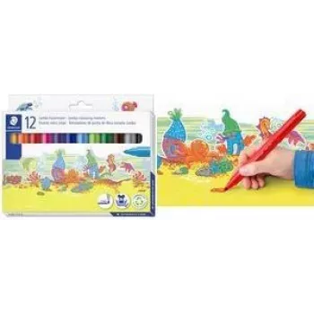 Filzstifte Staedtler Noris Jumbo 12-teiliges Set — Filzstifte für Kinder, Modell 340 C12