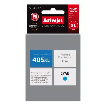 Activejet AE-405CNX Tinte (Ersatz für Epson 405XL C13T05H24010; Supreme; 18 ml; Cyan)