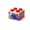 LEGO Stein 4 Rot Transparent – 4x2 Noppen transparenter roter Baustein