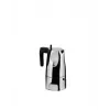 Alessi MT18/3 Espressomaschine Ossidiana, Edelstahl, Alu, 3,5 x 18,5 x 40,5 cm