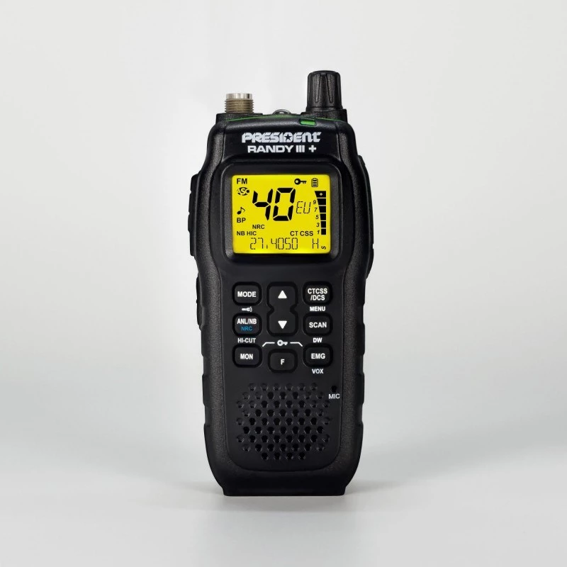 President Randy III Plus ASC AM/FM CB-Portabelradio Schwarz