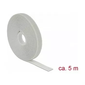 Klettband DELOCK 18276, grau, 13 mm x 5 m, 1 Stück
