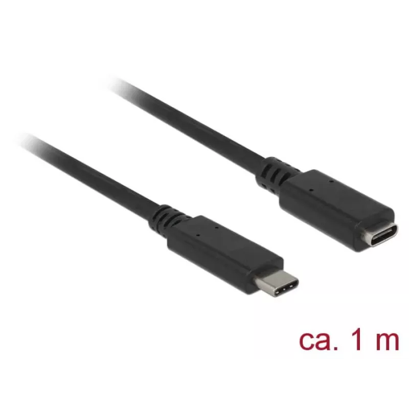USB-Kabel DeLOCK 85533 USB 3.2 Gen 1 1m USB C Schwarz