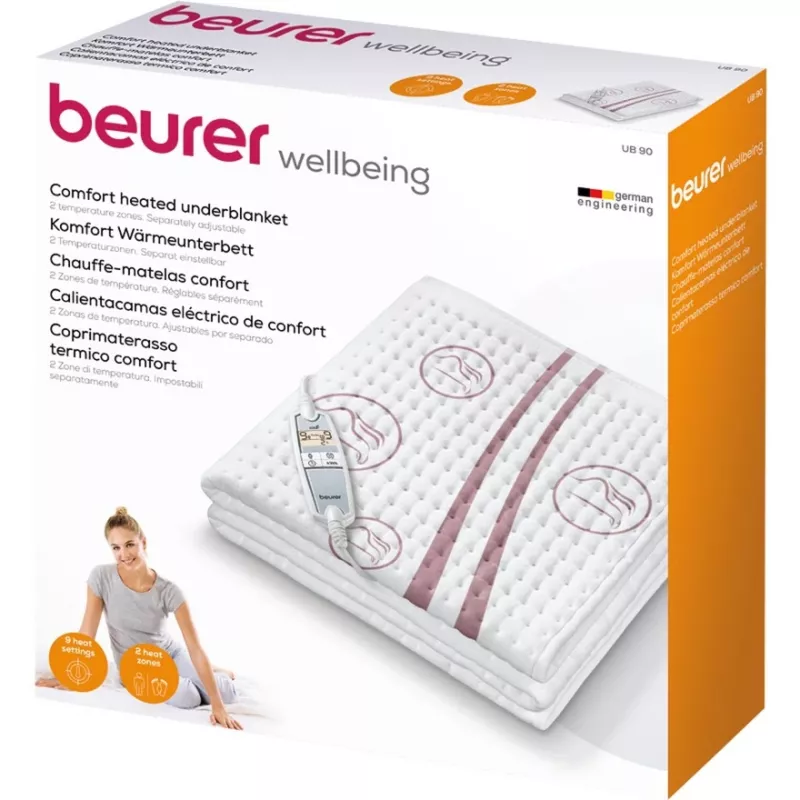 Beurer UB 90 Heizunterbett, 80 x 150 cm, weiß