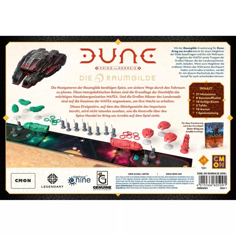 Dune: War for Arrakis - Die Raumgilde, Brettspiel-Erweiterung