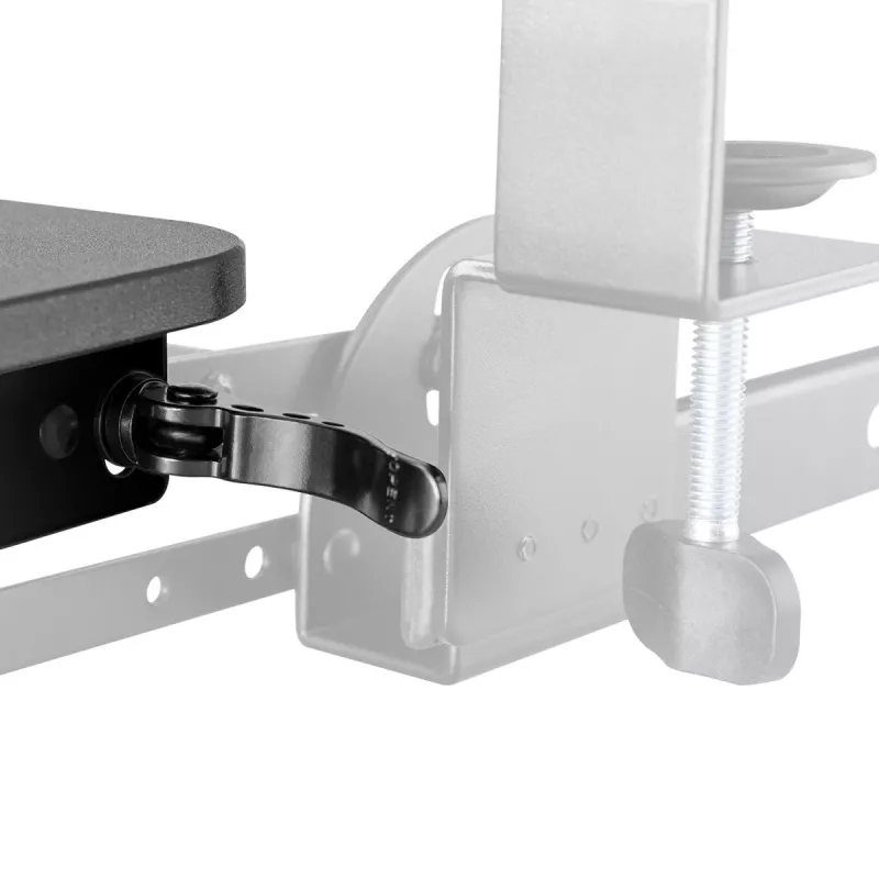 Maclean Untertisch-Tastaturhalterung, verstellbar, max. 5 kg, 67x24 cm, MC-462