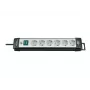 Power Extension Brennenstuhl 1951560100 3m 6 AC Outlets Schwarz Grau