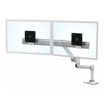 Tischhalterung Ergotron LX Series Dual Direct Arm 63,5 cm (25 Zoll) Weiß