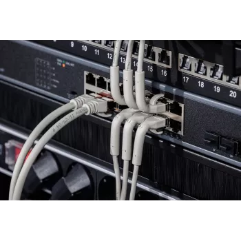Digitus CAT 6A F-FTP biegsames Patchkabel, Kupfer, 3 m, grau, 10 Stück