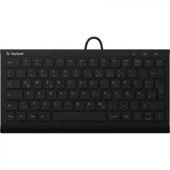 KeySonic KSK-5011ELC (DE) Tastatur Home USB QWERTZ Deutsch Schwarz