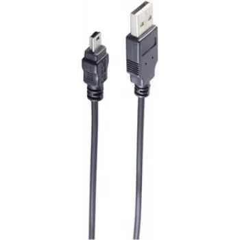 USB-Kabel ShiverPeaks 14-16025 USB 2.0 1m USB A USB B Schwarz