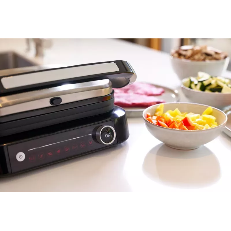 Kontaktgrill SEVINI Pro, KG 2395 (Silber/schwarz, 1.800 Watt)