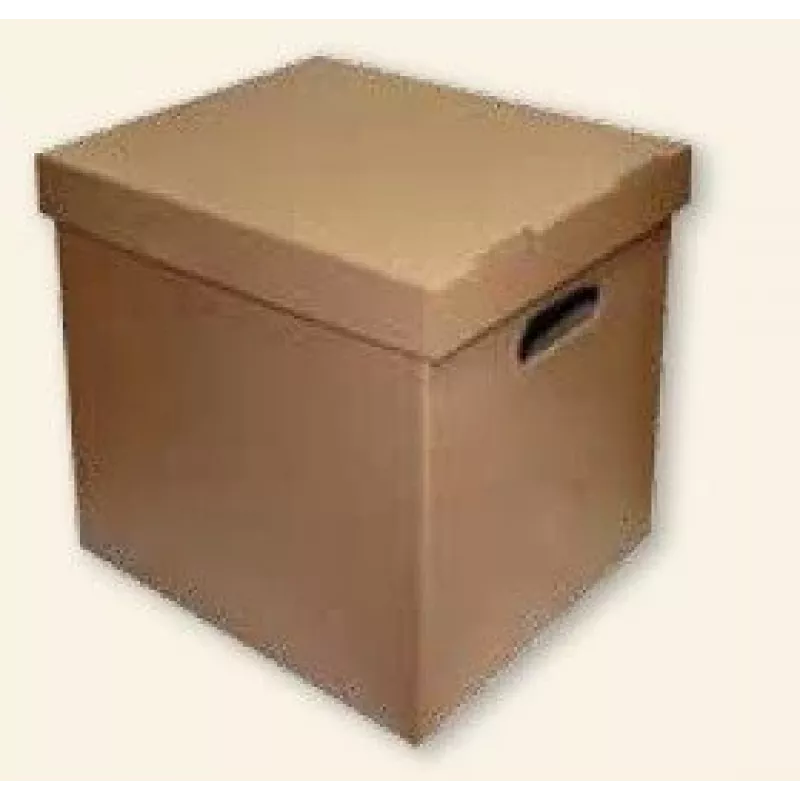 Archivbox SMLT, 360x290x350mm, braun, ökologisch, abnehmbarer Deckel