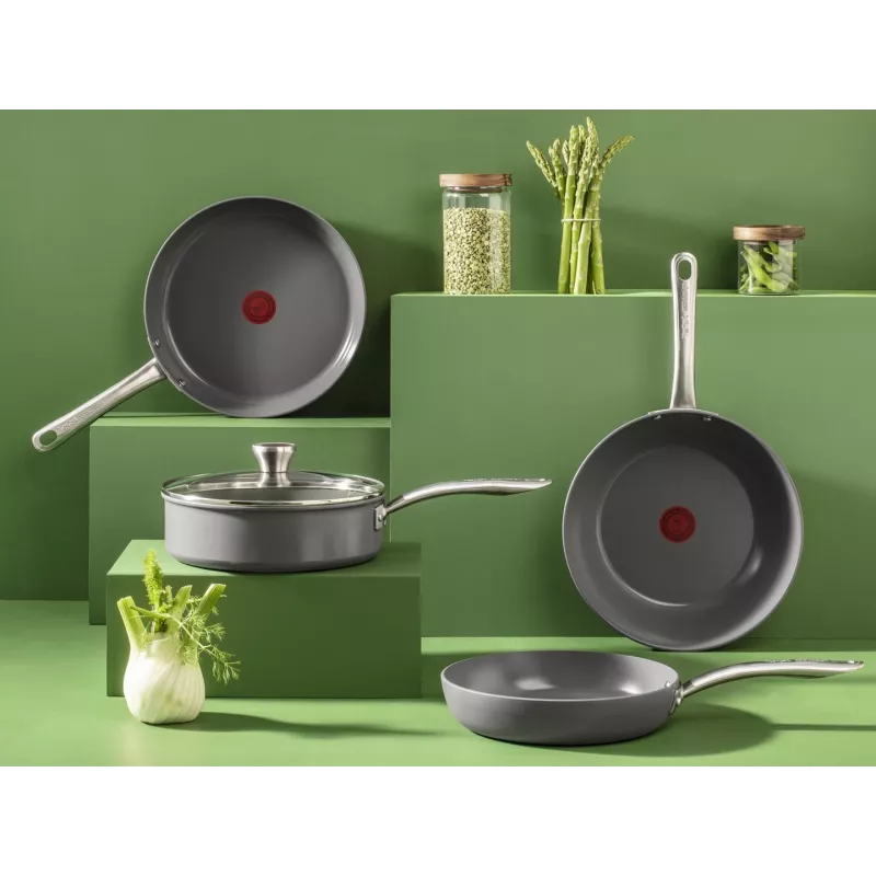 Bratpfanne Tefal Renewal C4260443 24 cm — Aluminium, Keramik-Antihaftbeschichtung, induktionsgeeignet, Thermo-Spot