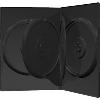 MediaRange 4er-DVD-Box Schwarz - Kapazität: 4 CD, 4 DVD - 50er-Pack - Schwarz (BOX17)