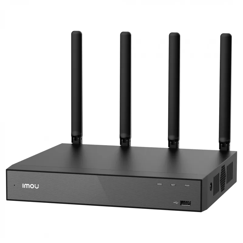 Netzwerk-Videorecorder IMOU N118W Schwarz — 18 Kanäle, 4-Kanal-Wiedergabe, max. 3840×2160, Dualband-WLAN, SATA bis zu 16 TB