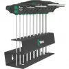 Schraubendreher-Set Wera 454/10 HF Imperial 2 – 10-teiliges Präzisions-Schraubendreher-Set, zöllig (Zoll)