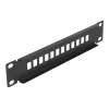 Glasfaser-Patchpanel DeLOCK 10 Zoll 12 Port SC Simplex LC Duplex 1U schwarz