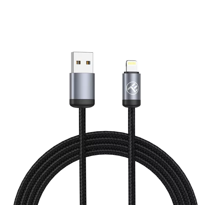 USB-auf-Lightning-Kabel Tellur TLL155761, 1 m, 3 A, schwarz