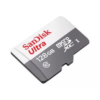 Flash Memory SanDisk 128GB MicroSDXC UHS-I Class 10 SDSQUNR-128G-GN6TA