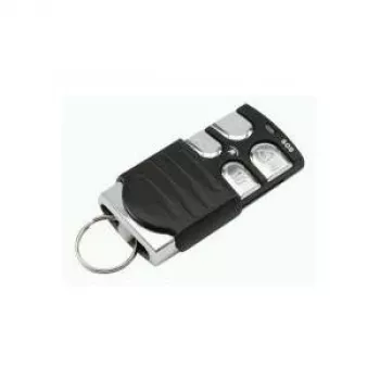 Fernbedienung Olympia 5919 für Sicherheitssysteme, RF Wireless Schnittstelle, 4 Drucktasten, silber/schwarz