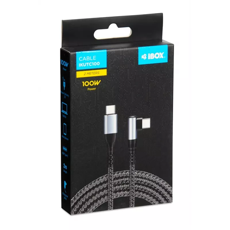 iBox IKUTC100 USB-Kabel USB 2.0 2 m USB C Schwarz