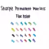 Sharpie Fine Point Permanentmarker, schwarz, 12 Stück