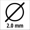 Trimmer-Schneidfaden EINHELL Super Cut Line 2,0 mm, Modell 3436653, 2,0 mm Durchmesser