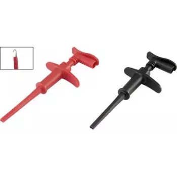 VOLTCRAFT Abgreifklemme 4 mm CAT III 1000 V, CAT IV 600 V Schwarz/Rot MSK-118 (VC-8371755)