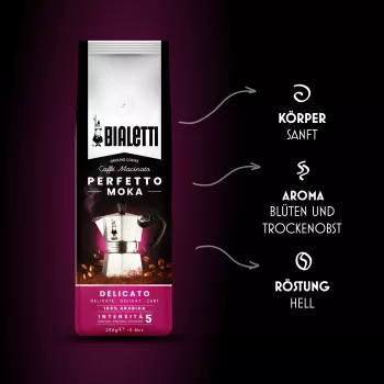 Gemahlener Kaffee Bialetti Perfetto Moka Delicato 250 g