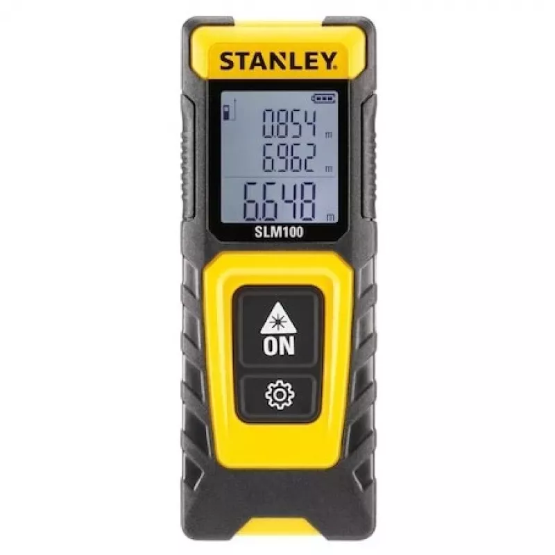 Entfernungsmesser STANLEY SLM100 — Laser-Reichweite 30 m, kompaktes Handmessgerät