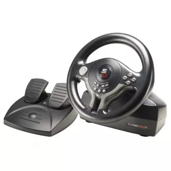 Lenkrad + Pedale Subsonic SV200 Schwarz Grau USB 180°-Rotation