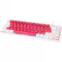 GAMIAC TKL69G SF Gaming Tastatur, Kailh Rot - Weiß/Rot