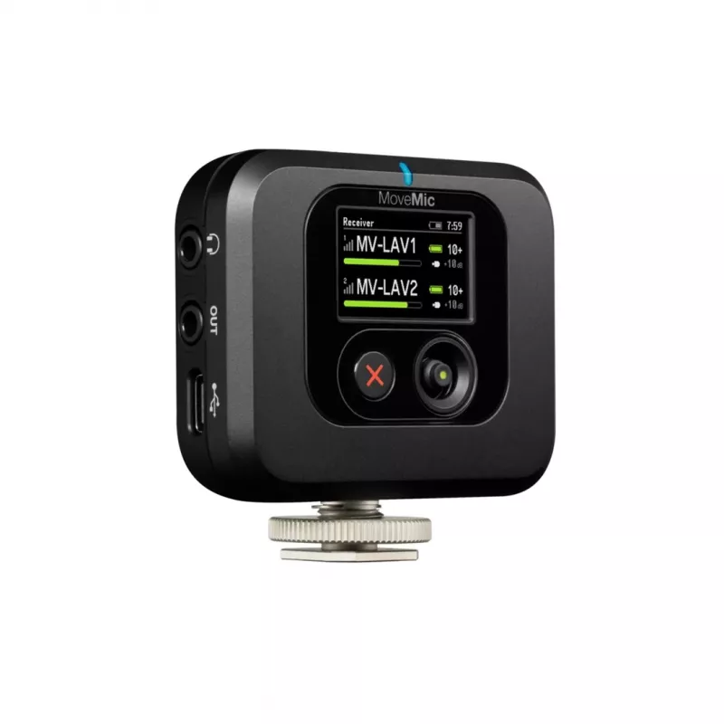 Kabelloser Kameramontage-Empfänger Shure MV-R-Z6 — 50–20000 Hz, 30 m Reichweite, 12–15 V, 308×101×38 mm, 0,429 kg, schwarz