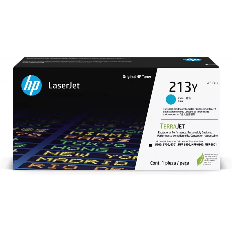 HP 213Y Extra-Hochleistungs Cyan Original LaserJet Tonerkartusche