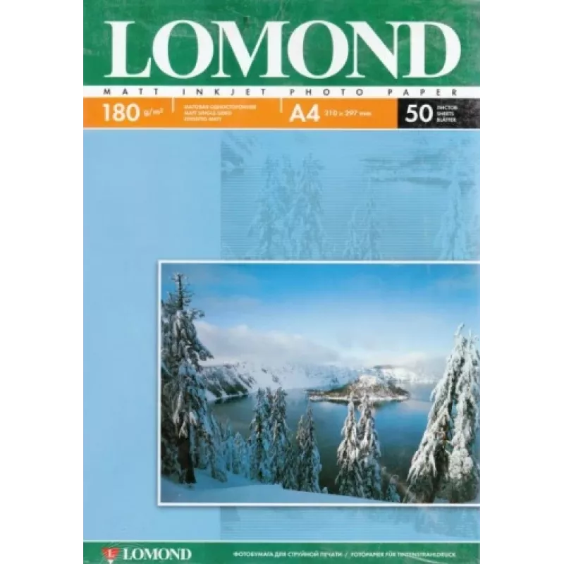 Lomond Foto-Tintenstrahlpapier matt 180 g/m² A4, 50 Blatt