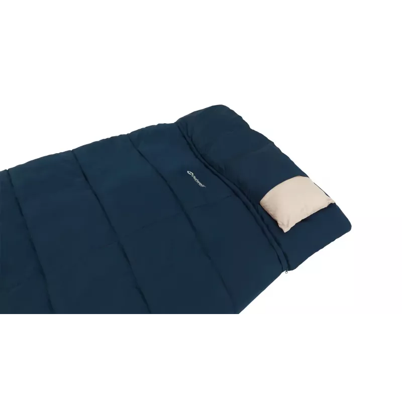 Schlafsack Outwell Contour Lux XL — rechteckig für Erwachsene, Polyester, 2200×1050 mm, für Benutzer bis 190 cm, blau