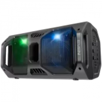 Lautsprecher SVEN PS-600, schwarz (50W, TWS, Bluetooth, FM, USB, microSD, LED-Display, 4000mAh)
