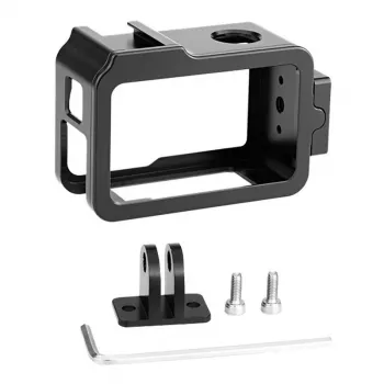 Metallkäfig PULUZ für DJI Osmo Action 4/3 mit Zubehörschuh, Modell PU928B