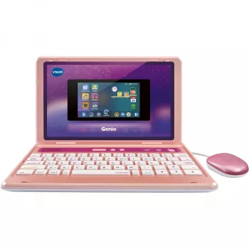 VTech Genio Lernlaptop pink — Kinder-Lernlaptop, interaktives Lern- und Spielgerät