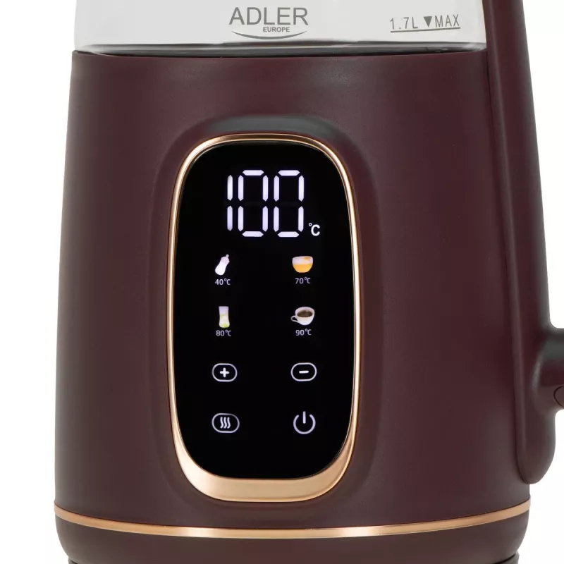 ADLER AD 1305 burgunderfarbener Wasserkocher