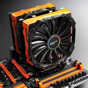Computer-Kühlungssystem-Zubehör Cryorig CR-CCO — ABS orange, kompatibel mit R1 Universal/R1 Ultimate, 140×23×131 mm