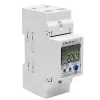 Qoltec 50882 Einphasiger elektronischer Energieverbrauchszähler für Hutschiene | Wi-Fi | TUYA | 230V | LCD