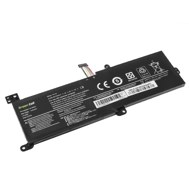 Battery Grün Cell LE125 for Lenovo IdeaPad (7,4 V, 3500 mAh, LiPo, schwarz)
