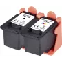 Renkforce Tinten-Kombipack ersetzt Canon PG-540 + CL-541 (5225B006) kompatibel Kombipack Schwarz, Cyan, Magenta, Gelb RF-I-C-PG540CL540BCMY2PK RF-5628790 (RF-5628790)