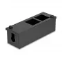 Verteilerdose DeLOCK Easy 45 Modulträger für Tisch- oder Wandmontage, Metall, schwarz — 4×22,5×45 mm oder 2×45×45 mm